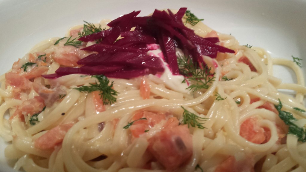 Smoked Salmon Linguine